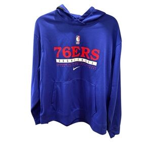 Nike Philadelphia 76ers Royal Blue Hoodie size L